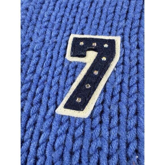 Vintage Abercrombie & Fitch Y2K Women’s Wool Blend Knit Zip Up Hoodie M Blue - Picture 3 of 11